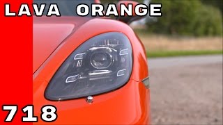 Lava Orange 2017 Porsche 718 Cayman S Test Drive