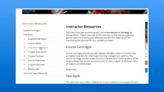 Instructor and Student Resources from Sage Publications