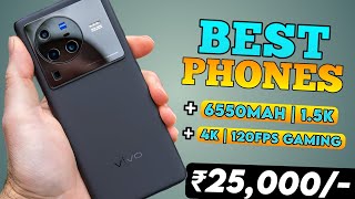 Top 5 Best Killer Smartphone Under ₹25000 | 6550mAh Battery | Phones under 25k