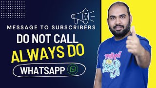 Shahid Ansari - Message to subscriber
