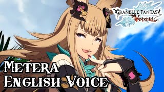 GBVS English Dub Voice: Metera Battle Quotes 【Granblue Fantasy Versus】