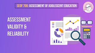 SEDF 706: Assessment. of Adolescent. Education - Assessment Validity \u0026 Reliability