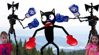 Сиреноголовый против Картун Кэт в реальной жизни  Siren Head & Cartoon cat 2  серия
