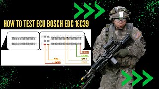 HOW TO TEST ECM  BOSCH ECU  EDC16C39 INYECTOR CIRCUIT 46 VOLTS