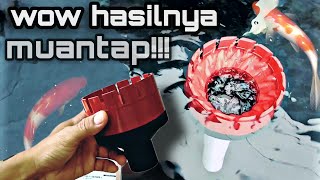 UNBOXING peralatan kolam ikan koi-skimmer putar ,batu aerator