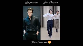 IU boyfriend vs fanboy both cute dance 😍 dynamite #jungkook #leejongsuk #iu