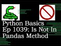 Python Basics Tutorial Opposite Of IsIn Method In Pandas