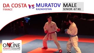 FINAL DA COSTA (FRA) vs MURATOV (KAZ) - Karate1 Premier League Dutch Open 2016