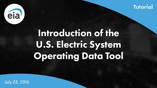 United States Electric System Operating Data Tool Tutorial - Part 1