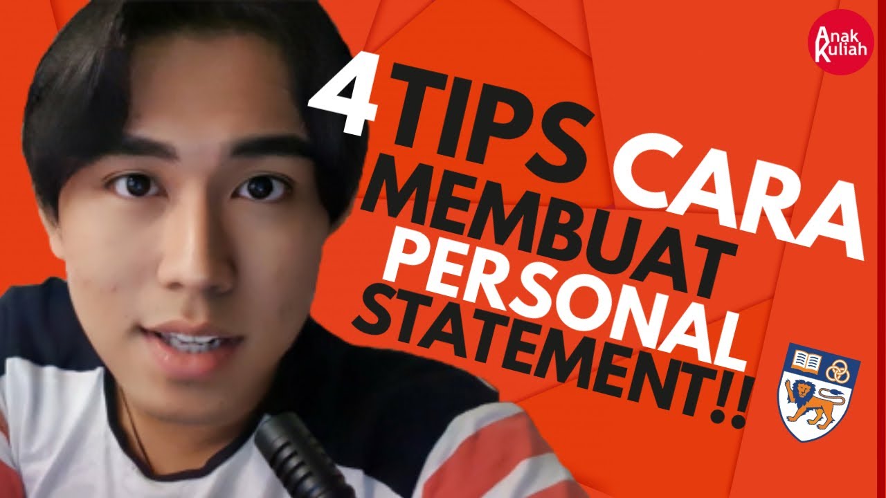 Ep39 4 Tips Cara Membuat Personal Statement Youtube