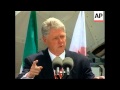 USA: DENVER: PRESIDENT CLINTON SPEAKS ON EVE OF SUMMIT OF THE 8