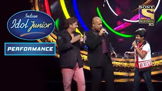 Vishal, Shekhar और Sukhwinder जी ने किया Anmol को Stage पे Join | Indian Idol Junior | Performance