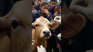 Cow covered in honeycomb like larvae save by rescue team #humanity #animals #cow #rescueanimals #ai