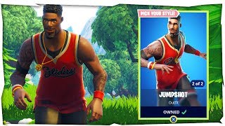 fortnite jumpshot skin triple threat skin gameplay fortnite new basketball skin - fortnite jumpshot skin