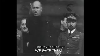 Benito Mussolini Gives Speech in Milan, 1932. (ENG Subtitles).