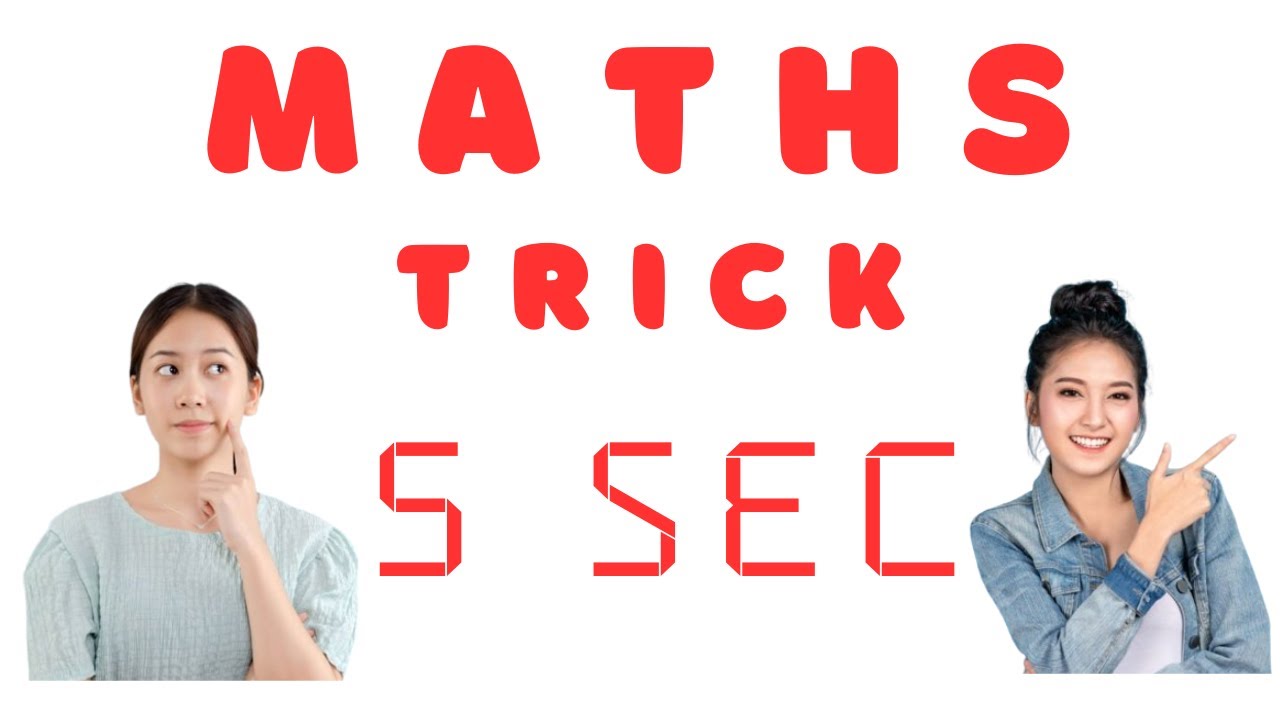 Maths Trick Maths Hack Multiplication Division Youtube