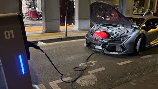 IL TOMBE EN PANNE avec sa LAMBORGHINI REVUELTO 😨 Carspotting in Paris