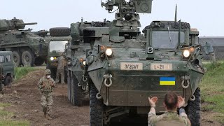 500 US Stryker Combat Vehicles Enter Battle Area in Ukraine