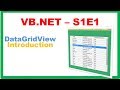 VB.NET S1E1 : DataGridView - Introduction