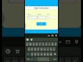 Age Calculator using HTML, CSS and JAVASCRIPT