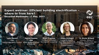 Efficient building electrification – where to from here?