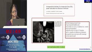 AIOC2023   IC294   topic DR  MEENA CHAKRABARTI IOL Power Updates  in Common Posterior Segment Pathol