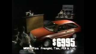 1987 Hyundai Excel Commercial