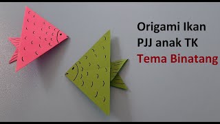 Melipat bentuk ikan | Tema Binatang sub tema binatang Air