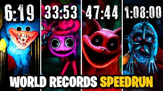 Poppy Playtime: Chapter 1,2,3,4 | World Record Speedrun (No Glitches)