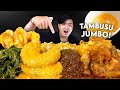 GILAA 🥵 MUKBANG 3 BUNGKUS NASI PADANG LAUK TAMBUSU + GULAI KIKIL JUMBO