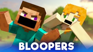 Village Raid: BLOOPERS - Alex and Steve Life (Minecraft Animation)