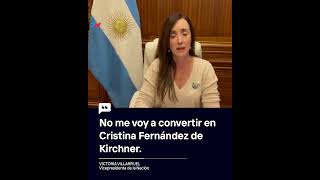 "No me voy a convertir en Cristina Fernández de Kirchner" Victoria Villaruel