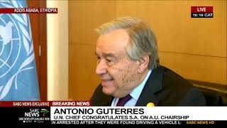 SABC EXCLUSIVE INTERVIEW with UN SG Antonio Guterres