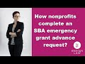 How to fill out SBA $10,000 emergency grant application?