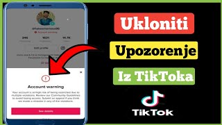 Kako ukloniti upozorenje na TikTok  ||  Riješite problem upozorenja tiktok računa ||