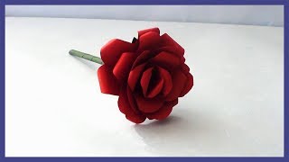 DIY Simple & Easy Realistic Paper Rose Tutorial | How to Make  Paper Flowers