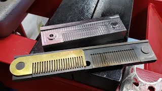 Cold Forging a Brass Comb in My Garage