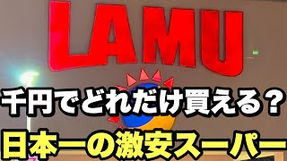 日本一安いスーパーで1000円分買い物したらどれだけ買うことができるのか？【ラムー】