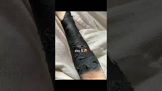 Healing on my blackout sleeve Video By reillysark #Shorts