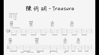 （吉他譜）陳忻玥 Vicky Chen -【Treasure】