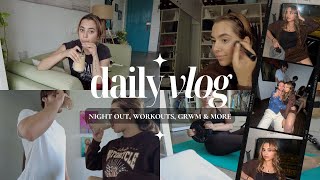 night out, workout routine, cooking & more! | vlog