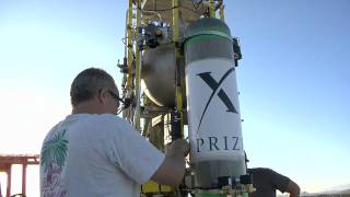 Team Masten's first flight attempt for Level 1 of NGLLC 2009