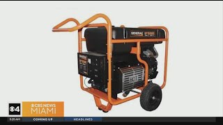 Thousands of portable generators recalled