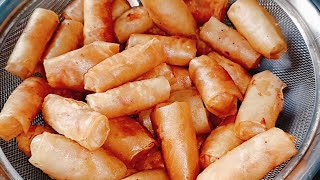 Học Được Cách Làm Chả Giò Giòn Thơm Rất Ngon Từ Chị Thợ Nấu Đám Tiệc