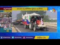 సరిహద్దుల్లోనే రైతుల తిండి నిద్ర farmers stand off continues at delhi haryana border 10tv news