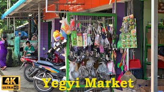 Yegyi Market, Ayeyarwady Region, Myanmarin 4K