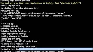 Using Python Serverless Microframework for Amazon Web Services