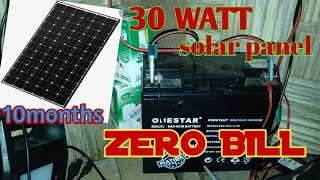 30 watts solar panel | *BOSCA NEW* monocrystalline solar panel, (10 months) ZERO BILL