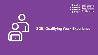 SQE: Qualifying Work Experience