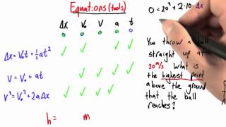 Maximum Height Problem Solution - Intro to Physics